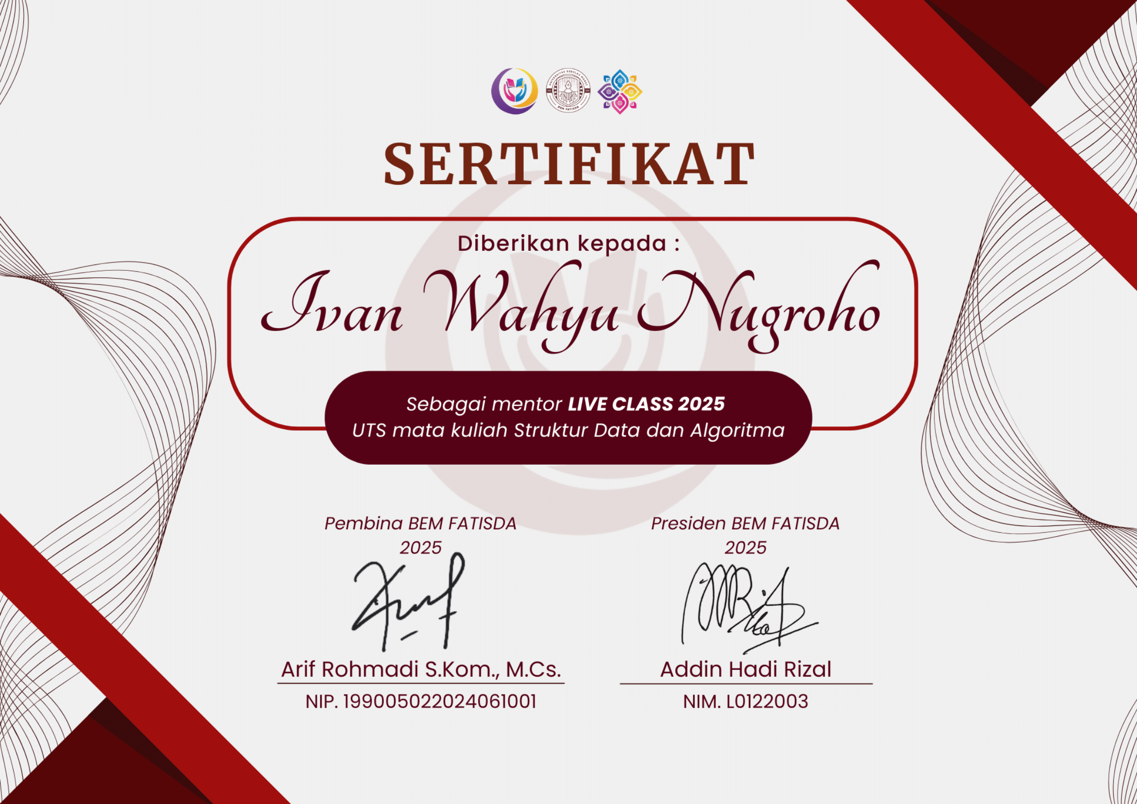 Liveclass DSA Certificate